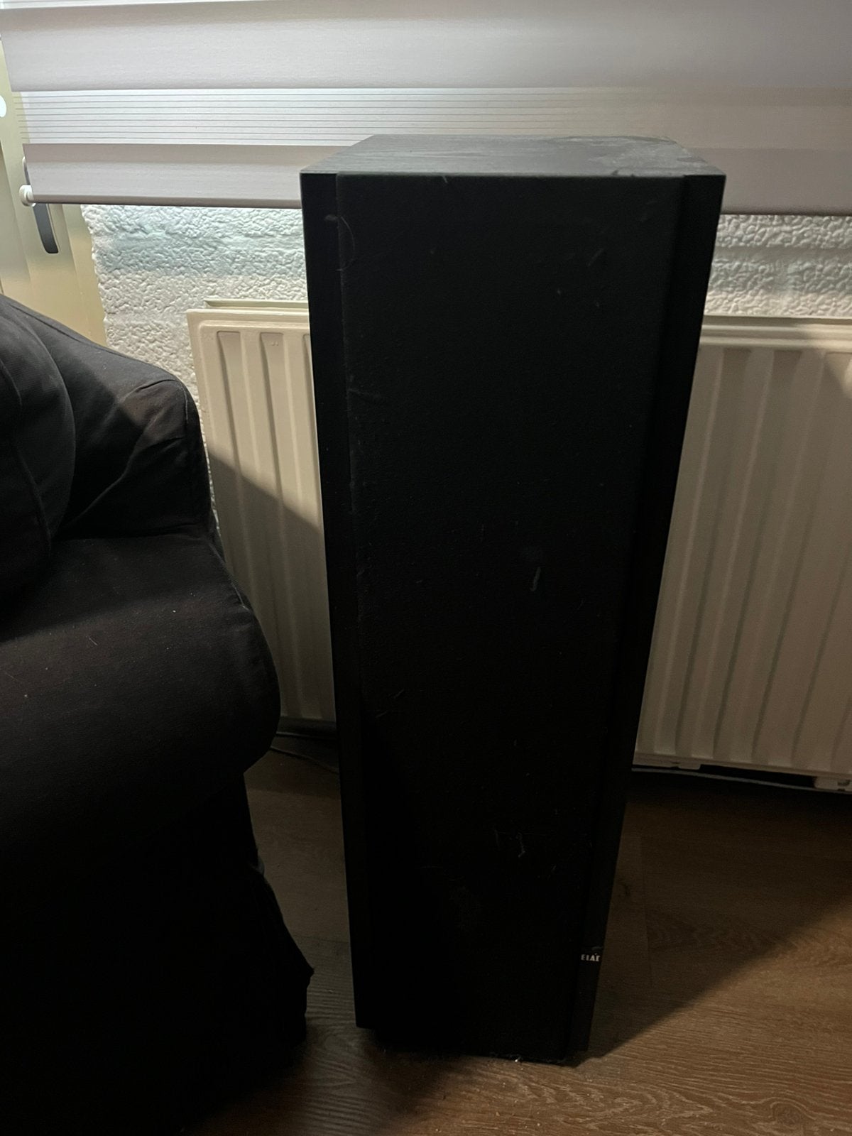 ELAC ELR 115 luidsprekers, Vloerstaande luidspreker, Gebruikt, Inclusief standaarden, 120 tot 150 watt