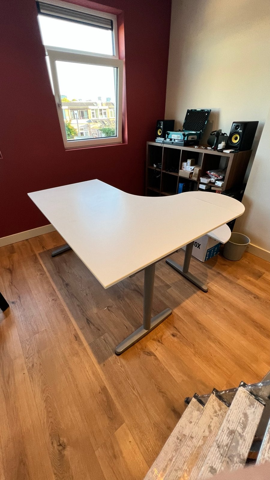 Ikea Galant Hoekbureau wit, 160 cm, Gebruikt, 120 cm, Demontabel