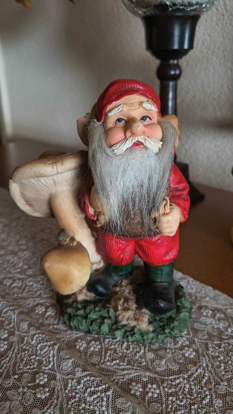 Vintage Herfst Kabouter met 🍄🍄🍄, Ophalen of Verzenden