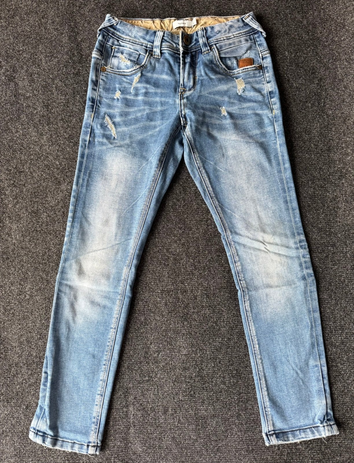 Name it jongens spijkerbroek blauw maat 128, Ophalen of Verzenden, Gebruikt, Jongen, Broek