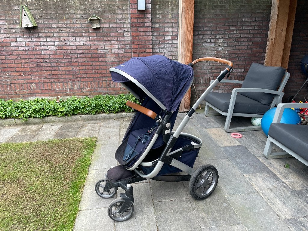 Kinderwagen Joolz Geo blauw (compleet in goede staat!), Gebruikt, Duowagen, Combiwagen, Ophalen