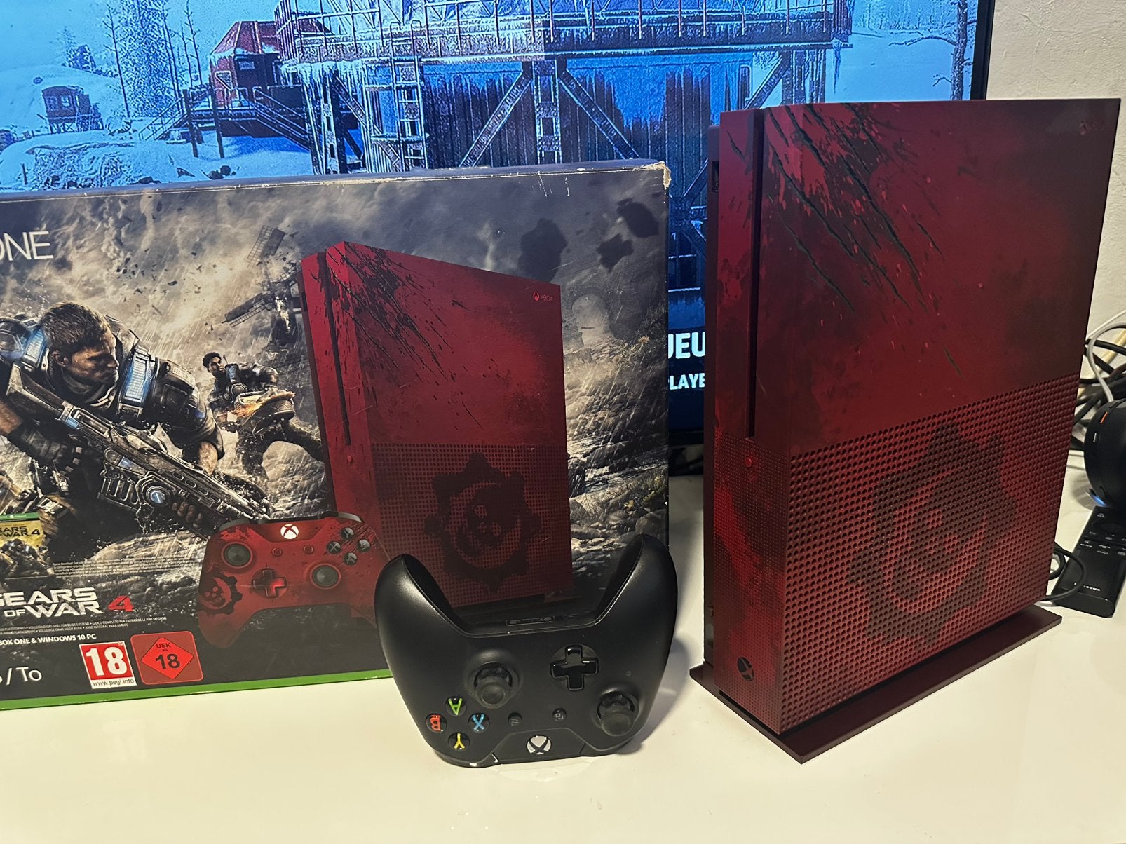 Xbox One Gears Of War 4 Edition (2TB) + Black Controller, Ophalen, Vanaf 18 jaar, Shooter, 1 speler