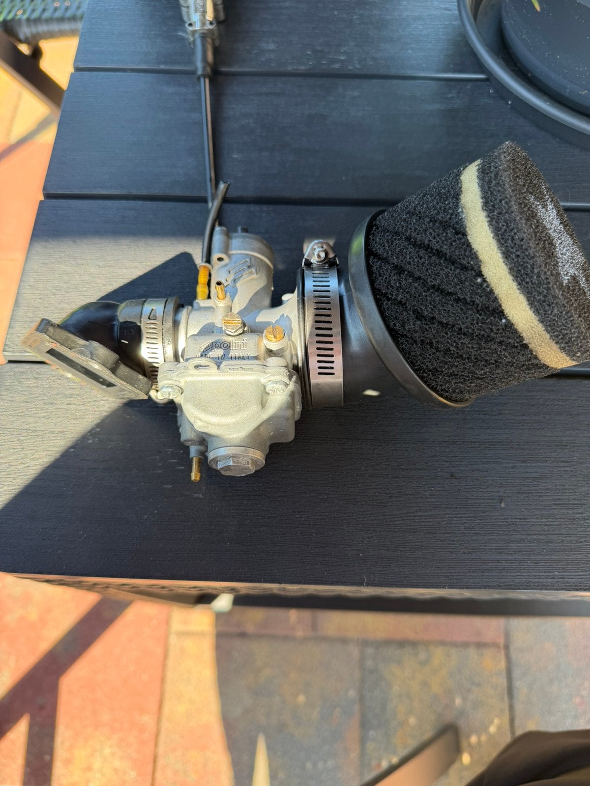 Polini cp 24 carburateur met powerfilter, Ophalen, Zo goed als nieuw, Groter dan 1:72, Overige merken