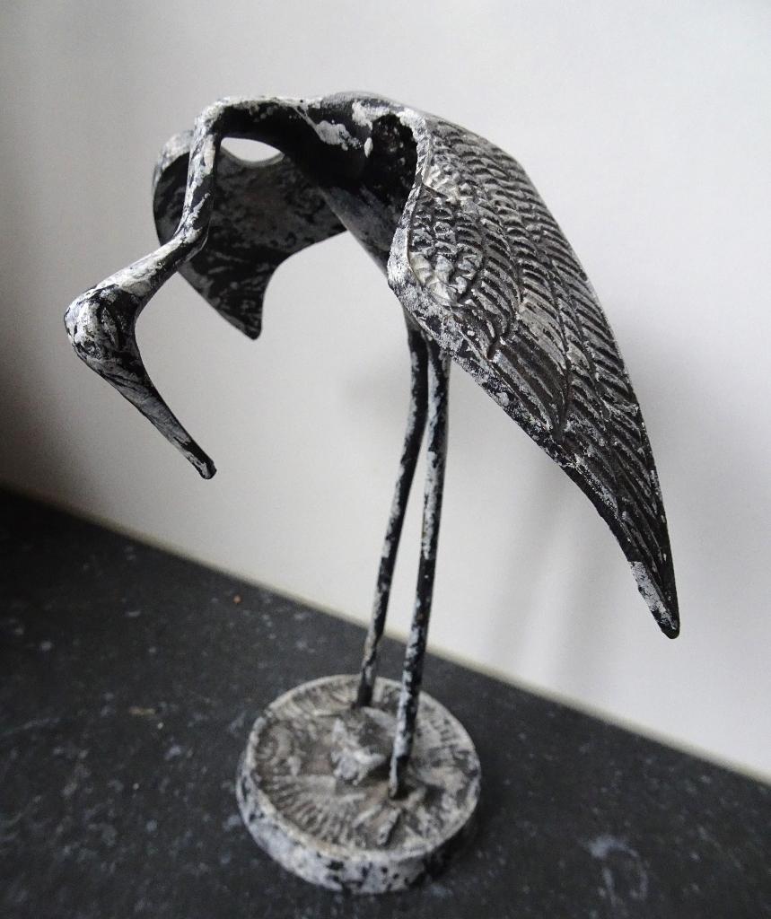 METALEN KRAANVOGEL, Overige stijlen, Ophalen of Verzenden, Zo goed als nieuw, Metaal