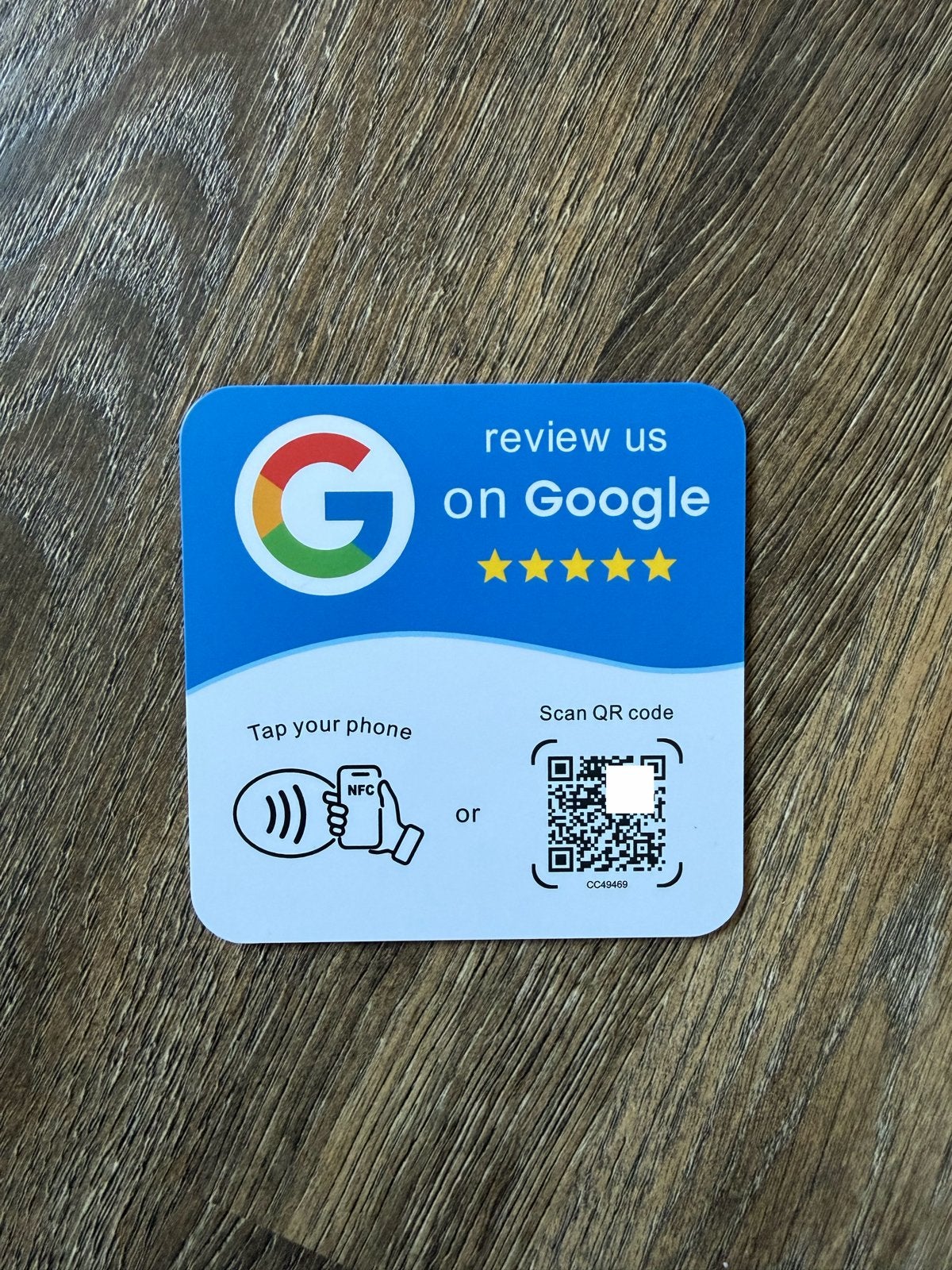 Google Review Kaart met NFC + QR-code, Ophalen of Verzenden, Nieuw, Overige typen, Android