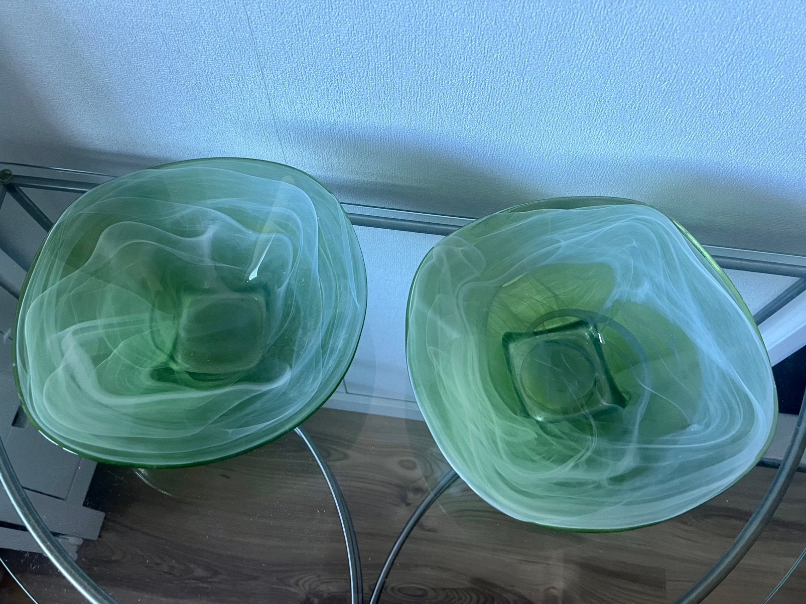 Vidrios san miguel glazen schalen groen swirl spanje, Ophalen