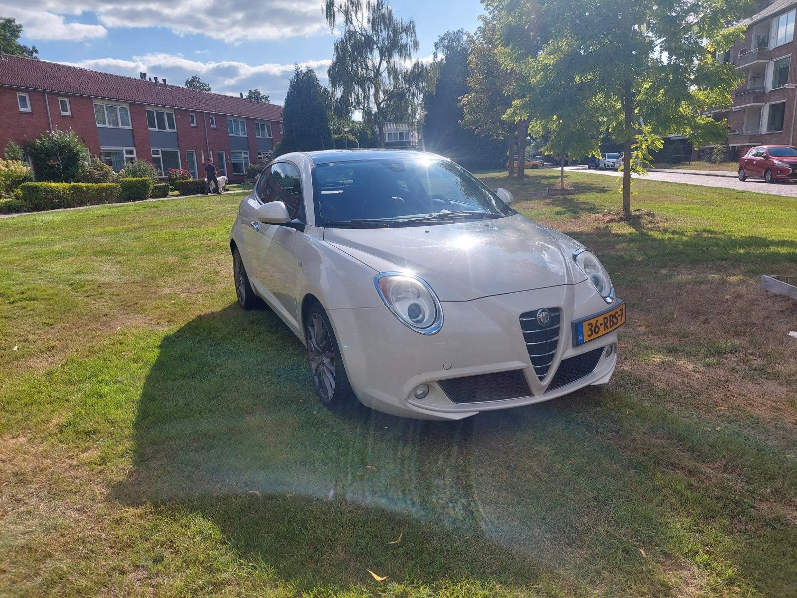 Alfa Romeo MiTo 1.3 JTDm Diesel | Leder| Airco|APK 04-27, Auto's, Voorwielaandrijving, 28 km/l, 4 cilinders, Wit