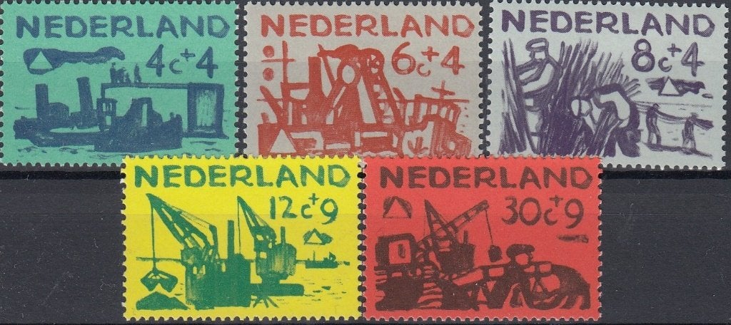 Nederland - 1959 - Watersnood -15- Deltawerken- NVPH-722-726, Verzenden, Na 1940, Postfris