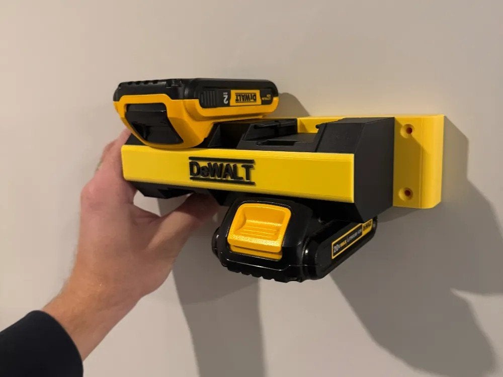 DeWalt 20V Max Accuhouder voor 4 accu's (3D geprint)