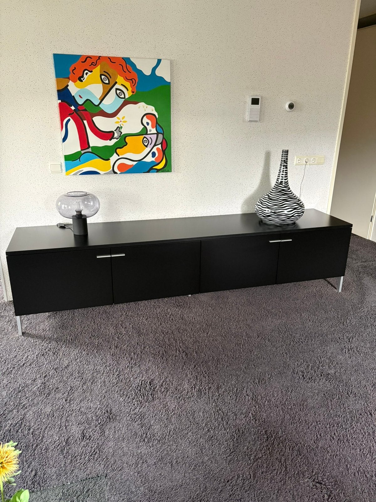 Mooie zwarte Pastoe dressoir., Ophalen, Zo goed als nieuw, 25 tot 50 cm