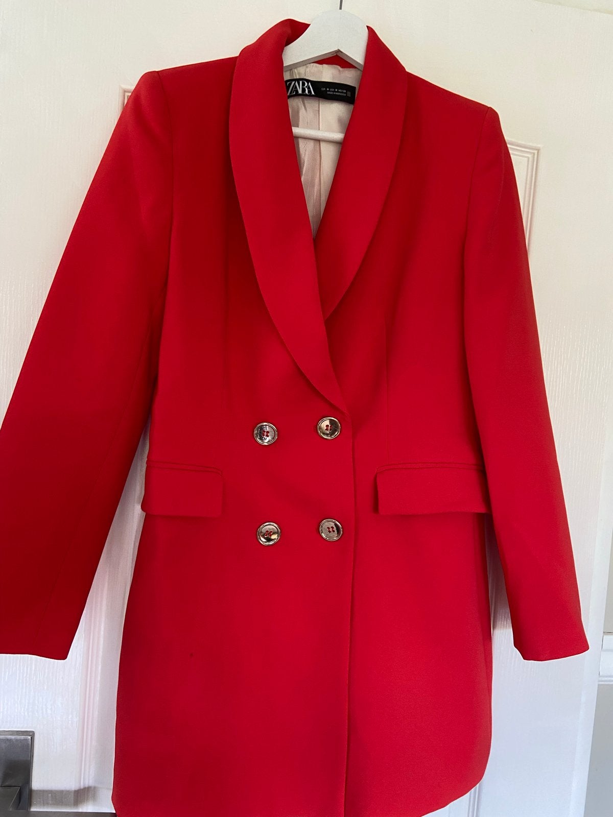 Zara rode blazer jurk - Maat M, Ophalen of Verzenden, Zo goed als nieuw, Maat 38/40 (M), Rood