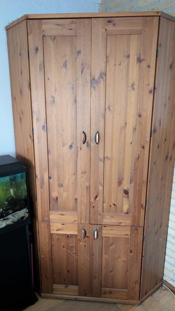 Computerkast / hoekkast Ikea, Ophalen, Gebruikt, 70 tot 120 cm, 170 cm of meer