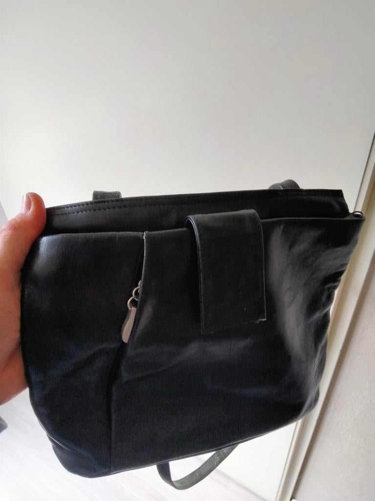Tas echt leer, Ophalen, Bruin, 30 cm of meer, Minder dan 35 cm