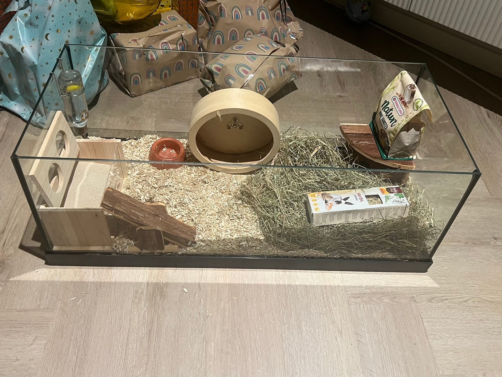 Hamster terrarium 80x30x30, Dieren en Toebehoren, Knaagdieren en Konijnen | Hokken en Kooien, Zo goed als nieuw, 75 tot 110 cm