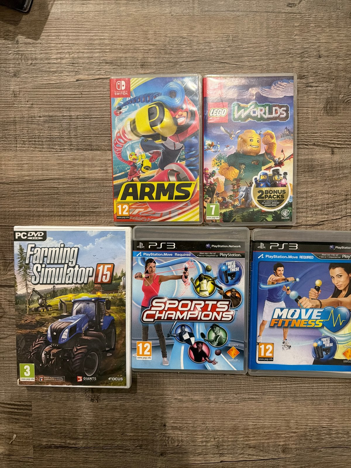 Diverse Games: LEGO Worlds, Farming Simulator, Sports, Gebruikt, Overige genres, Eén computer, Ophalen of Verzenden