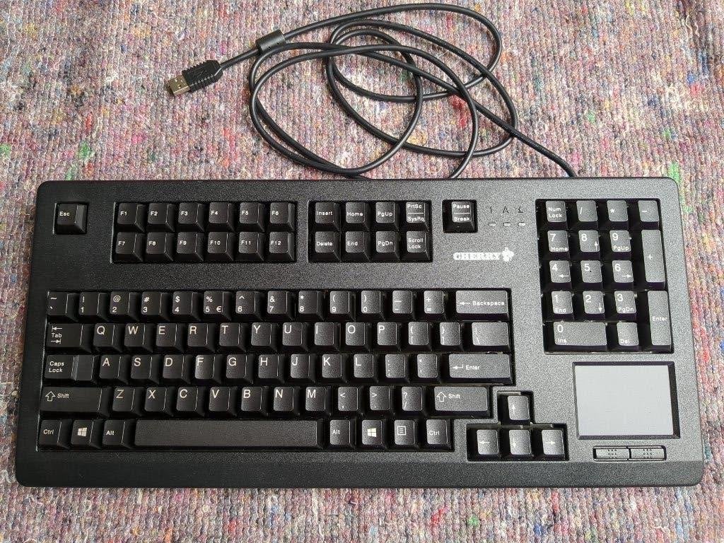 Cherry Touchboard G80-11900 usb met mx black switches, Toetsenbord en muis-set, Ophalen of Verzenden, Zo goed als nieuw, CHERRY