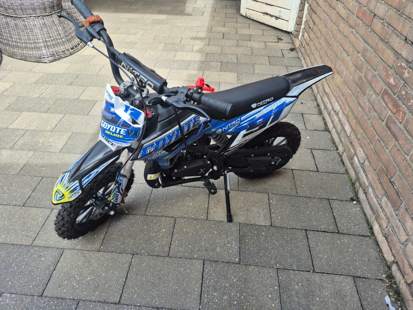 Nitro Motors 50cc Mini Dirtbike - Zo goed als nieuw!, Ophalen, Zo goed als nieuw, Nitro Motors, Schijfrem