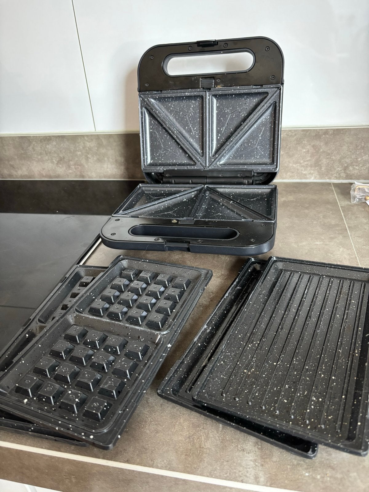 Cecotec Rock'nToast 3in1 tosti-ijzer, wafelijzer en grill, Ophalen, Gebruikt
