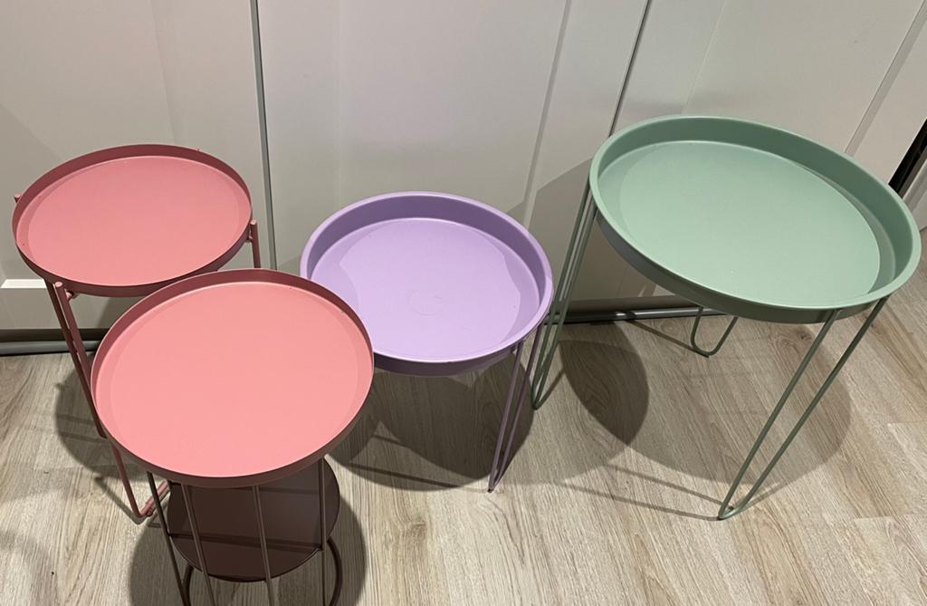 Planten/ bijzettafels, Huis en Inrichting, Minder dan 55 cm, Rond, Zo goed als nieuw, Ophalen