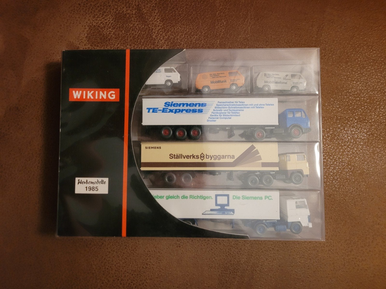 Wiking reclameset 99861 Werbemodelle 1985 VW-busjes, Siemens, Ophalen of Verzenden, Zo goed als nieuw, Overige typen, Wiking