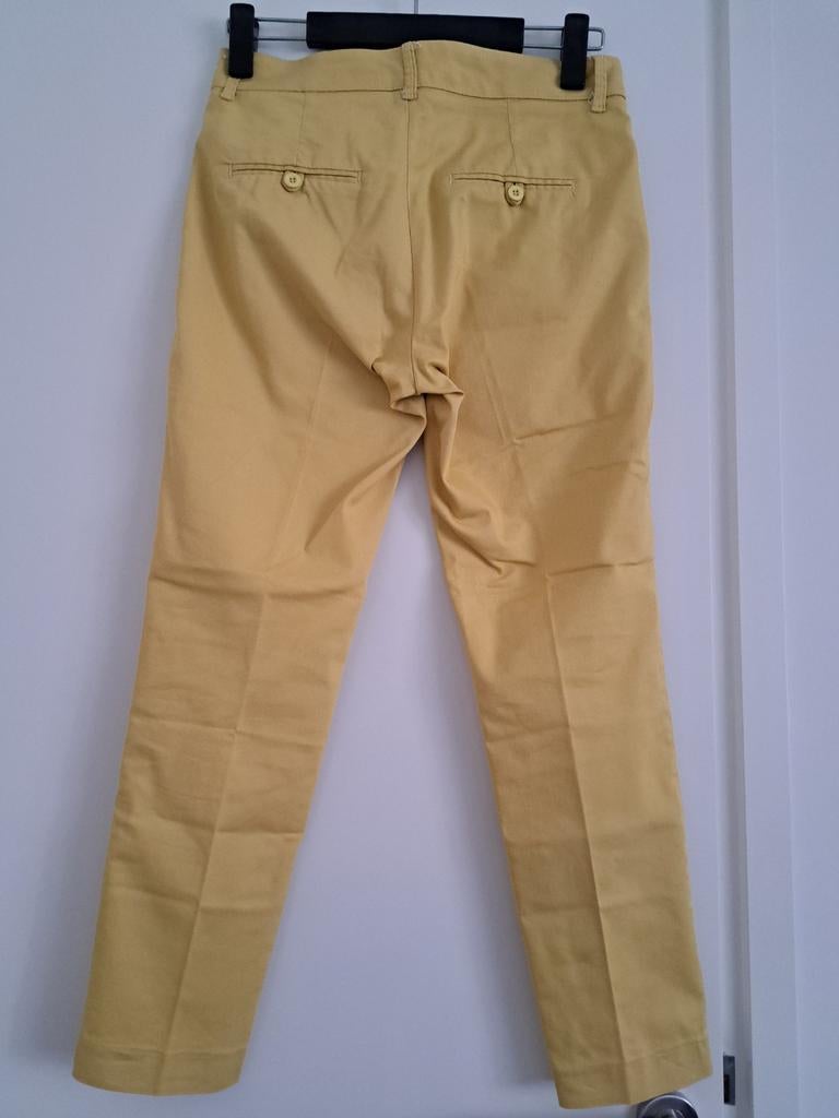 Gele chino broek - Maat 36 (S), Geel, Driekwart, Maat 36 (S), Gedragen