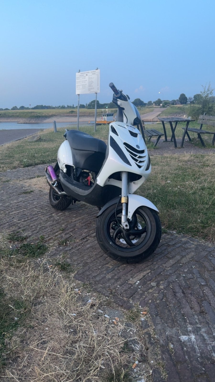 Piaggio zip uk style lc dd 50cc, Ophalen, Zip, Zo goed als nieuw, Benzine