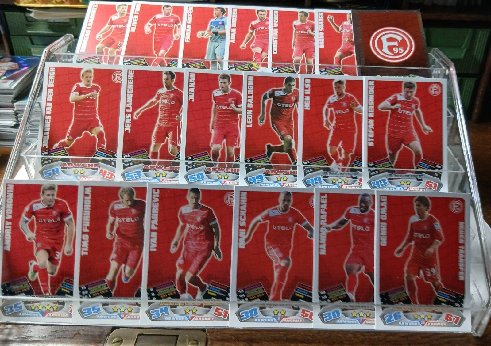 Voetbalplaatjes Fortuna Düsseldorf (19 stuks), Ophalen of Verzenden, Buitenlandse clubs, Poster, Plaatje of Sticker
