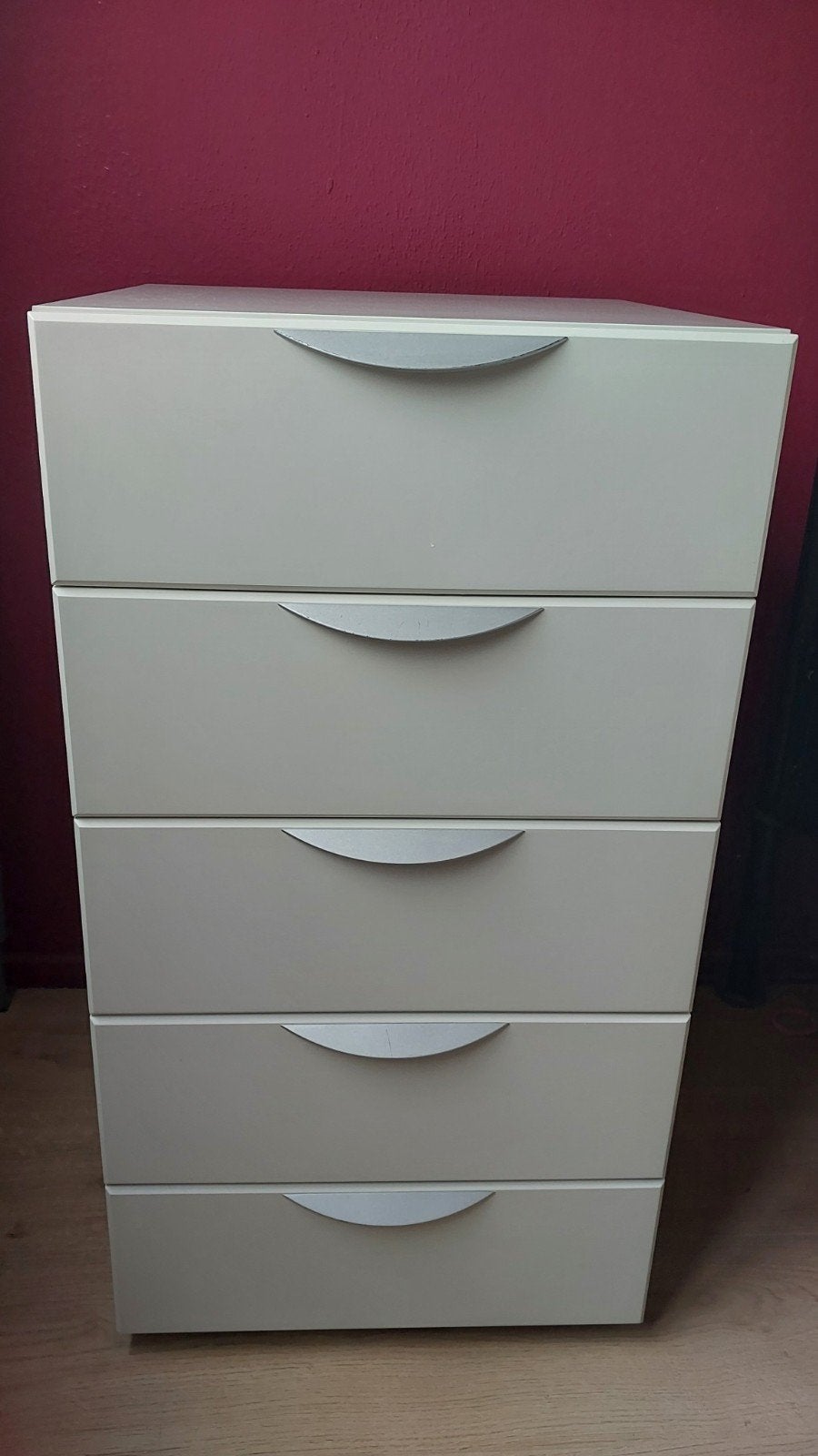 Interlübke kastenset, 5 witte kasten incl. koppelstukken, Huis en Inrichting, Kasten | Ladekasten, Ophalen, Overige materialen