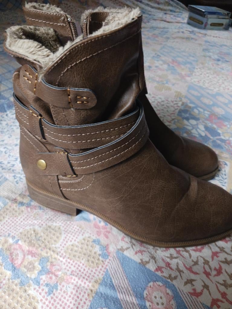 NIEUW! Lady flex dameslaarzen met warme voering, maat 41, Lady Flex, Bruin, Lage of Enkellaarzen, Nieuw