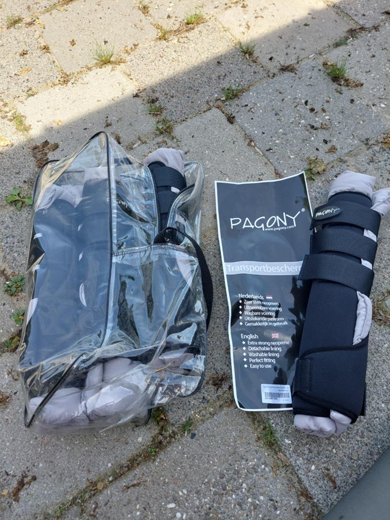 Transport / stal beschermers zwart maat L, Dieren en Toebehoren, Paarden en Pony's | Beschermers, Ophalen of Verzenden, Nieuw