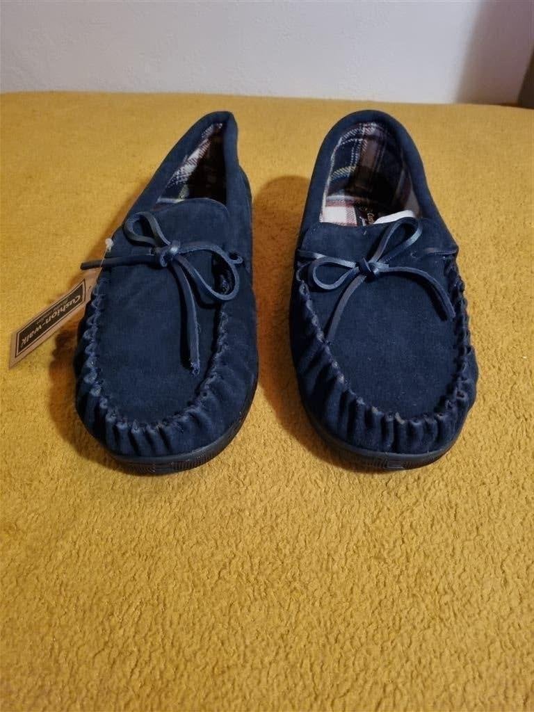 Foto 2 van Cushion-Walk flexible comfort Suede Moccasin slippers blauw
