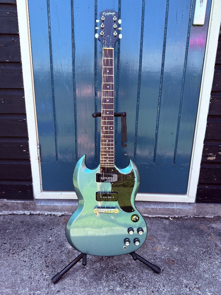 Epiphone SG Pelham Blue uit 2020 met P90, Muziek en Instrumenten, Ophalen, Zo goed als nieuw, Solid body, Epiphone