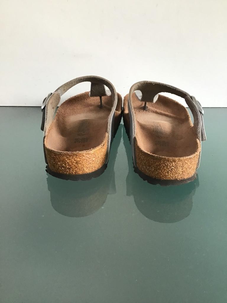Birkenstock zilver 39 slippers Gizeh | Gratis verzenden, Slippers, Overige kleuren, Verzenden, Zo goed als nieuw