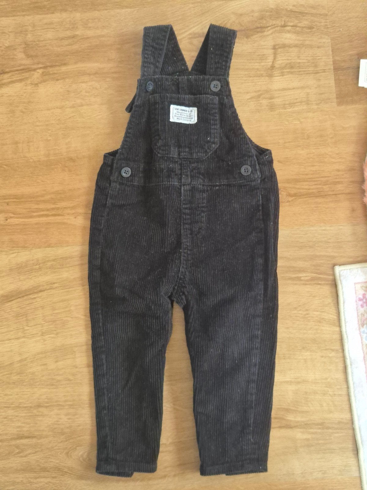 Levi's baby ribcord tuinbroek - Zwart, Jongetje of Meisje, Nieuw, Ophalen of Verzenden, Pakje