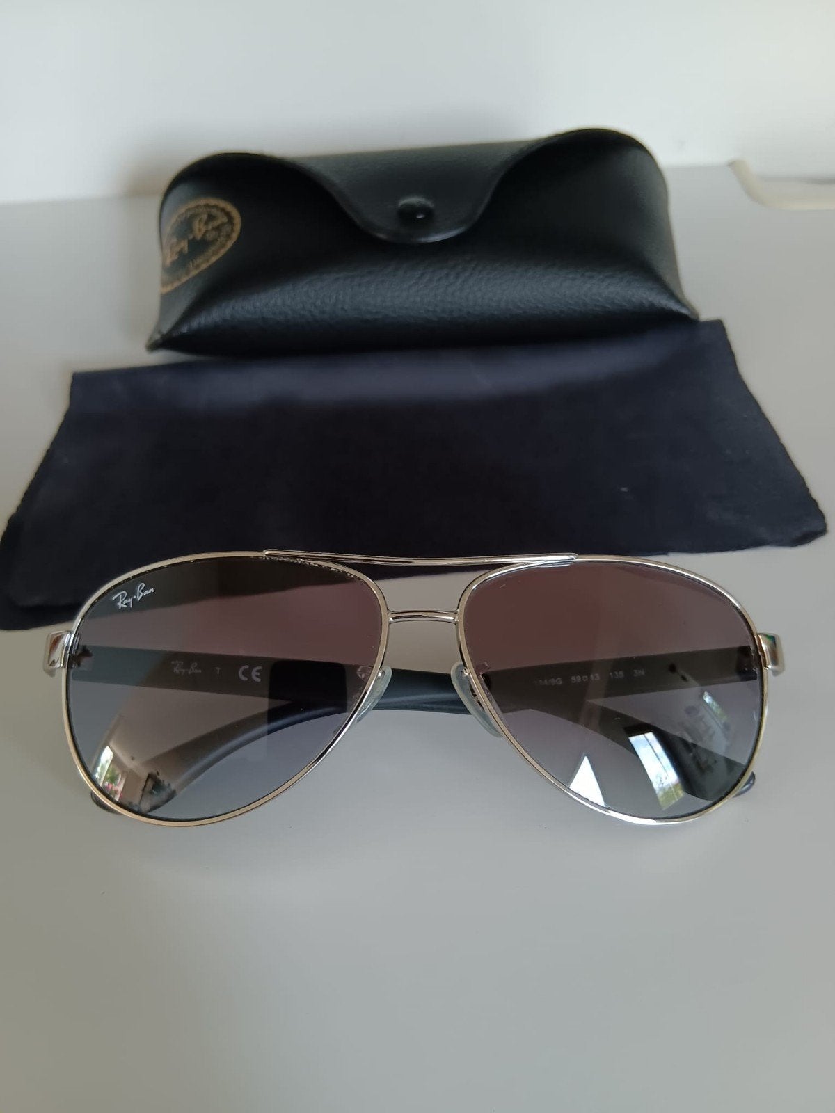 Ray-Ban Aviator Zonnebril RB 3457 Zilver/Zwart, Sieraden, Tassen en Uiterlijk, Zonnebrillen en Brillen | Heren, Zonnebril, Verzenden