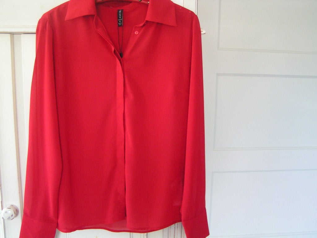 Nieuwe Rode Blouse van Amisu maat 38- 40, Kleding | Dames, Ophalen of Verzenden, Nieuw, Maat 38/40 (M), Rood