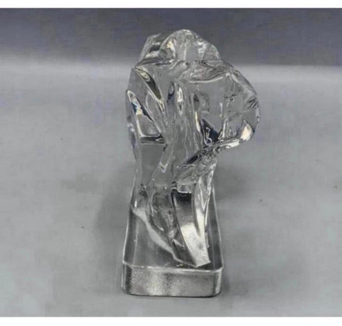 Baccarat Crystal Art Deco-sculptuur Kristal tijger Chevalier, Ophalen of Verzenden