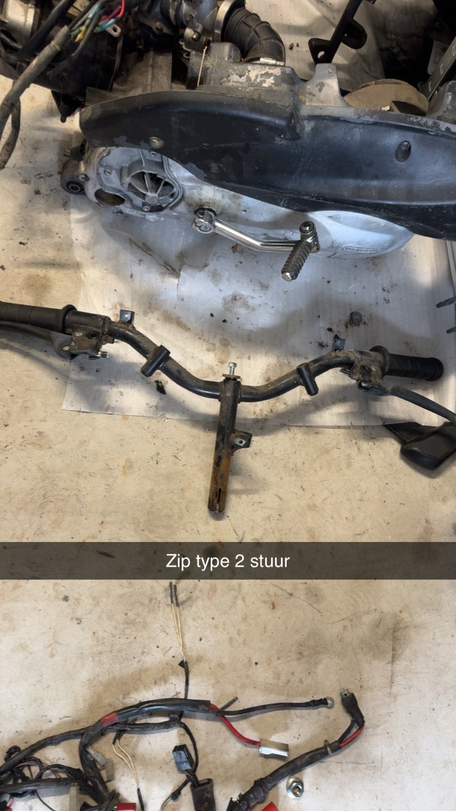 Piaggio Zip Type 2 Stuur met Gas- en Remhendels, Ophalen of Verzenden, M, M, M