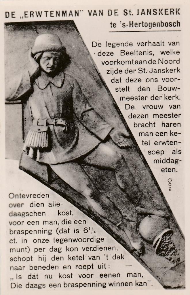 den bosch- de erwtenman, Ophalen of Verzenden, 1940 tot 1960, Noord-Brabant