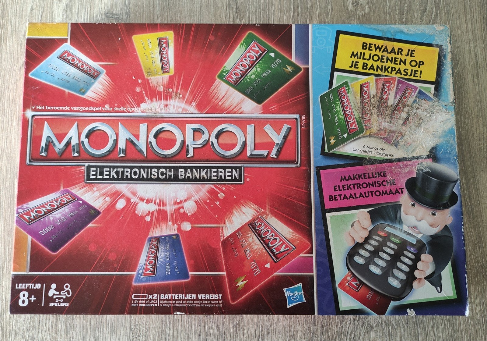 MONOPOLY ELEKTRONISCH BANKIEREN van HASBRO/PARKER, Hobby en Vrije tijd, Gezelschapsspellen | Bordspellen, Vijf spelers of meer