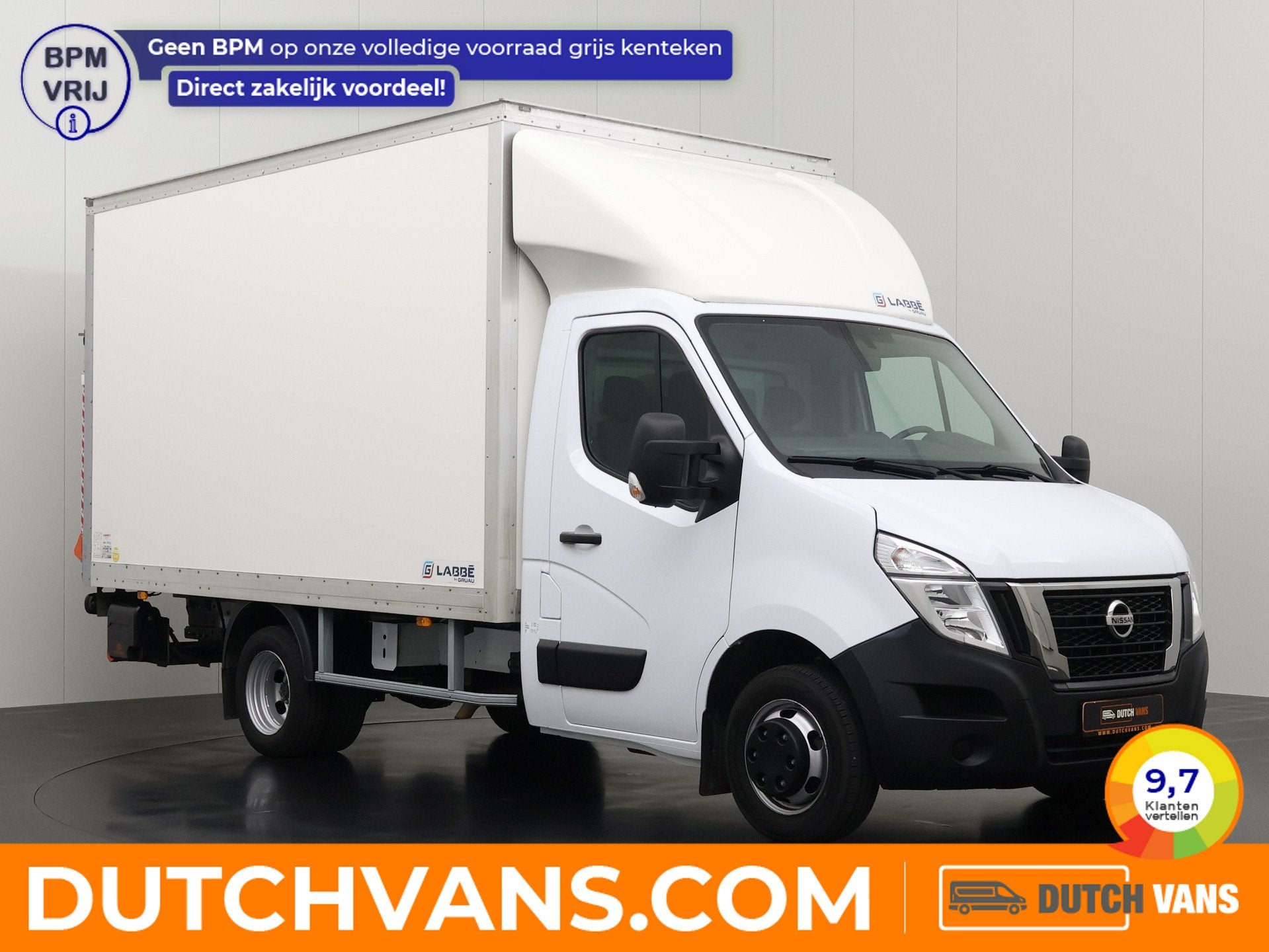 Renault Master 2.3DCI 165PK Dubbellucht Bakwagen+Laadklep |, Gebruikt, Euro 6, Renault, Elektrische ramen