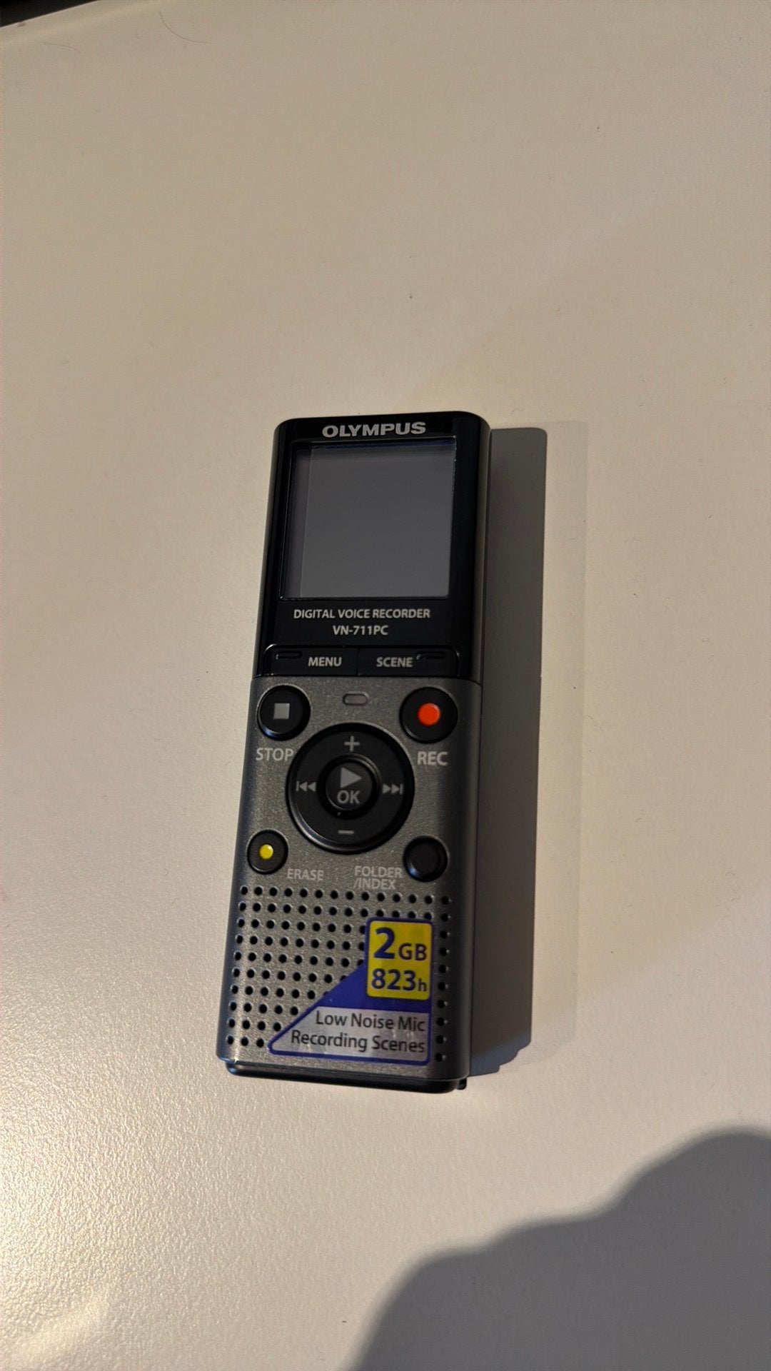 Olympus VN-711PC voice recorder, Ophalen of Verzenden, Zo goed als nieuw