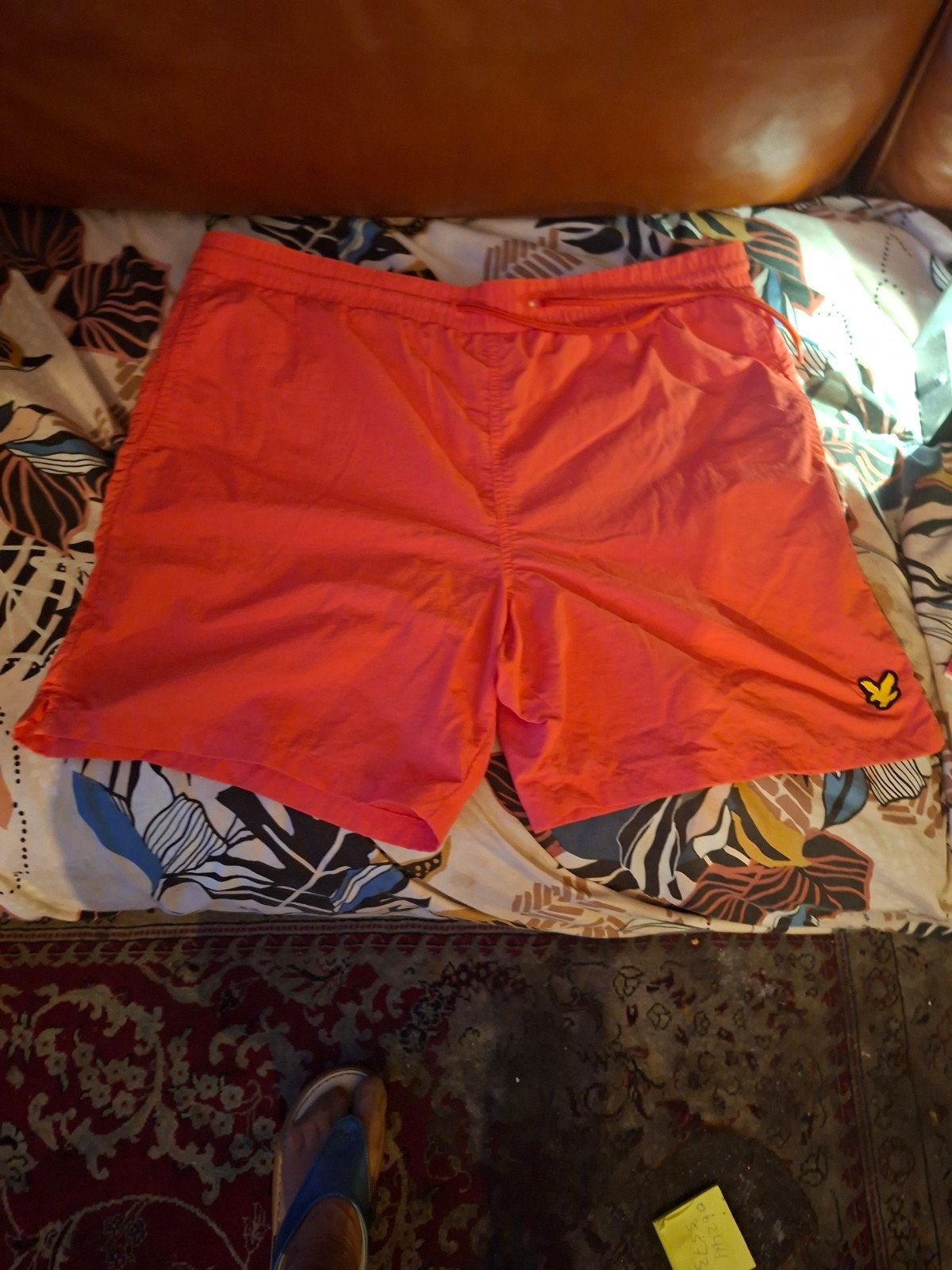 Lyle & Scott Zwemshort - Oranje - Maat XL, Kleding | Heren, Ophalen, Maat 56/58 (XL), Oranje, Lyle & Scott