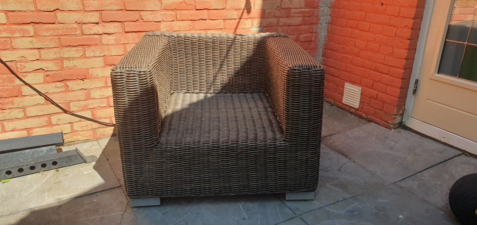 Loungestoel/Tuinstoel Wicker Bois Le Duc., Ophalen, Gebruikt, Wicker, Stoel
