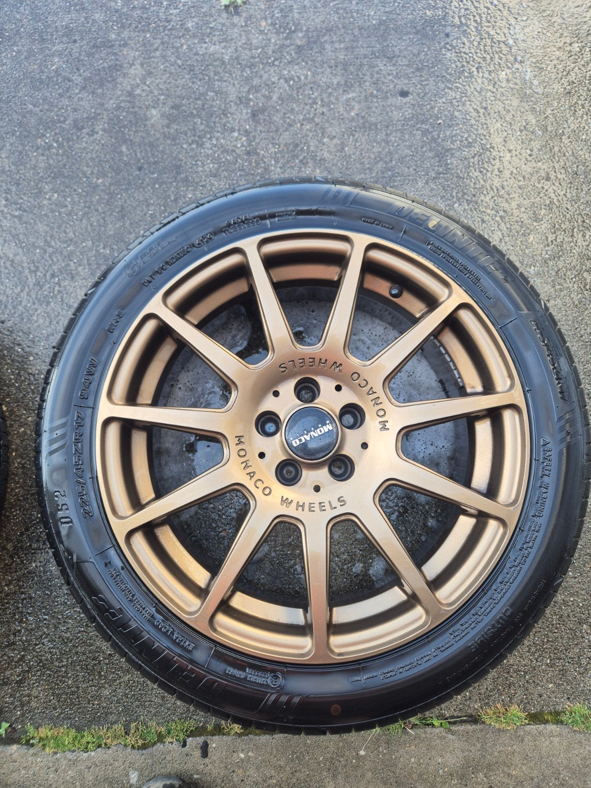 Monaco Wheels met goede banden voor golf 4 (5x100), Ophalen, Zomerbanden, Band(en)