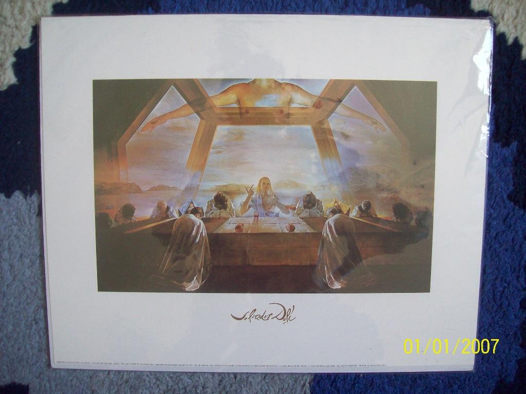 SALVADOR DALI, HEILIG AVONDMAAL,  PRINT , VERKERKE ,, Ophalen of Verzenden