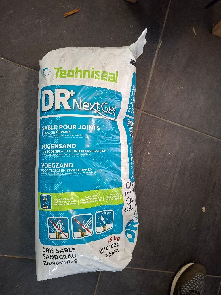 Techniseal next gel 25 kg voegzand 6 zakken, Tuin en Terras, Ophalen, Nieuw, Voegzand