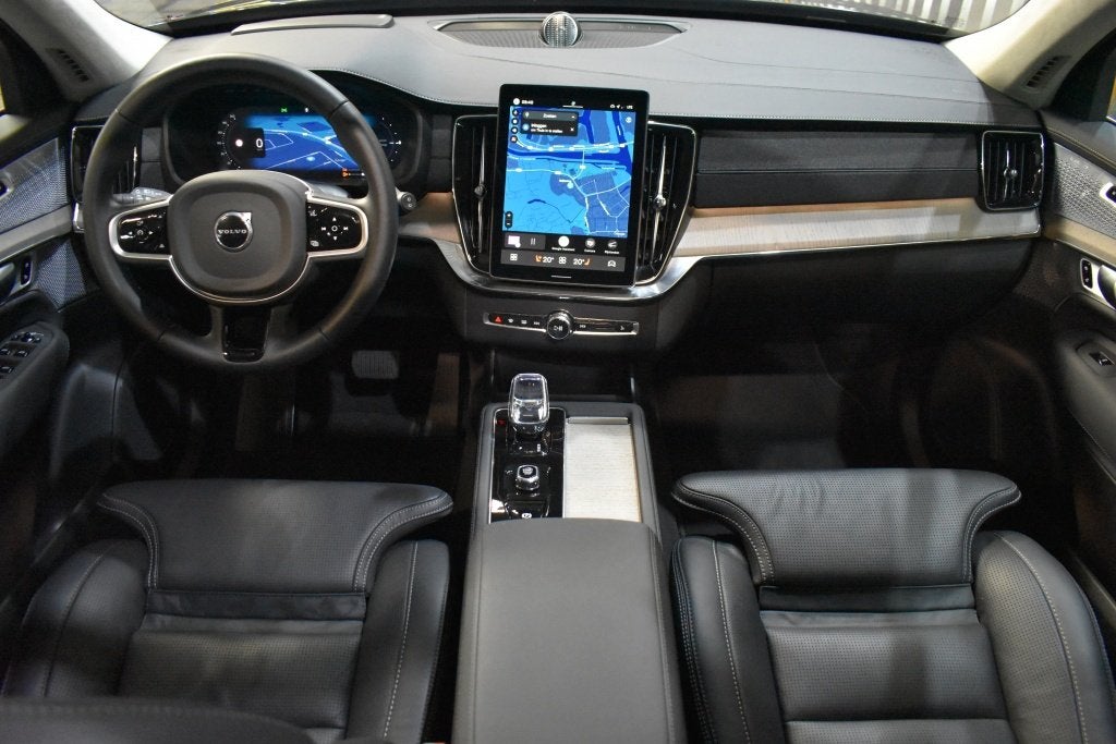 Volvo XC90 2.0 T8 AWD Ul Bright, Auto's, Gebruikt, 4 cilinders, Blauw, Hybride Elektrisch/Benzine