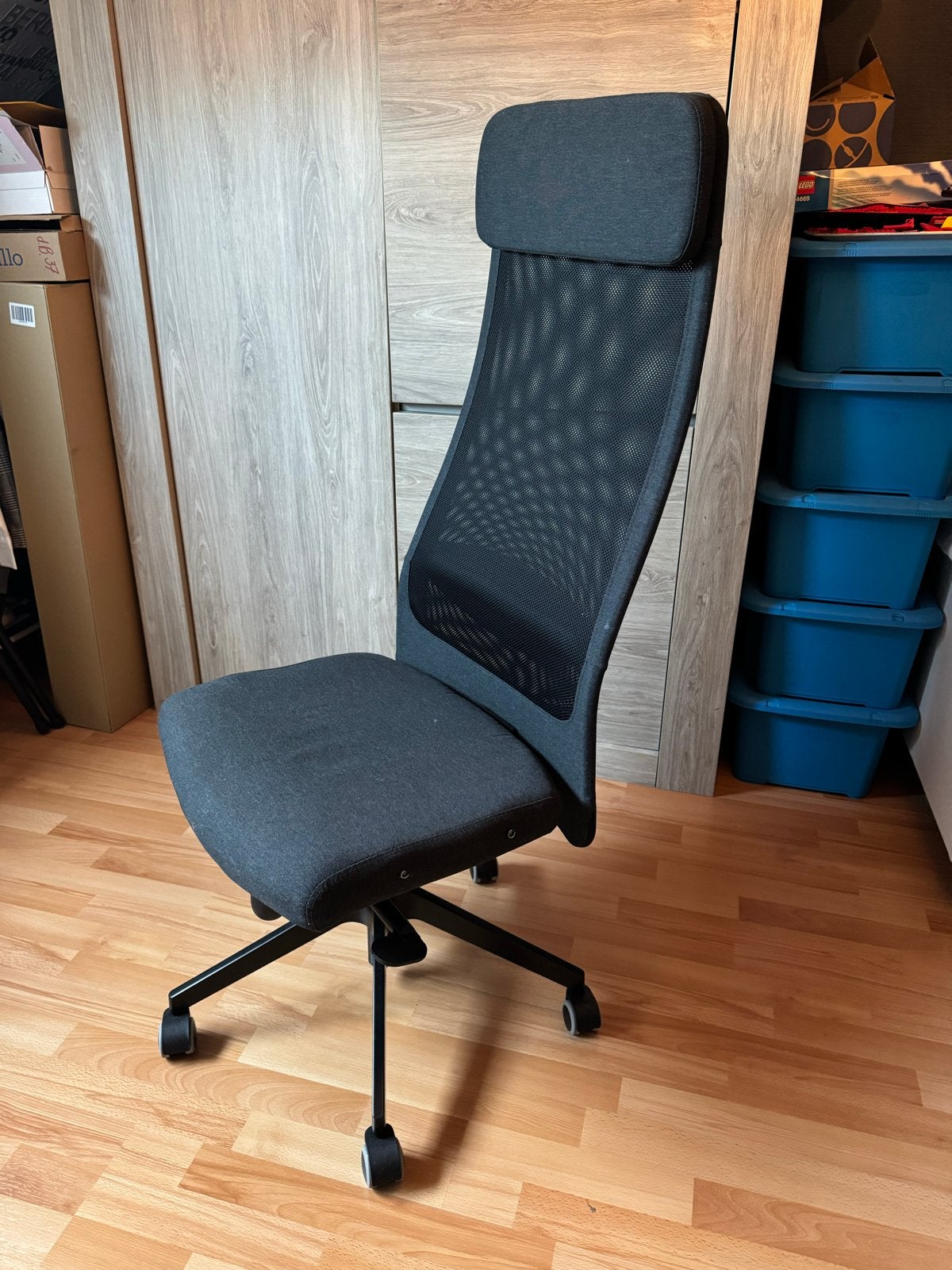 IKEA Markus Bureaustoel - Donkergrijs, Zo goed als nieuw, Ophalen, Zo goed als nieuw, Grijs, Bureaustoel