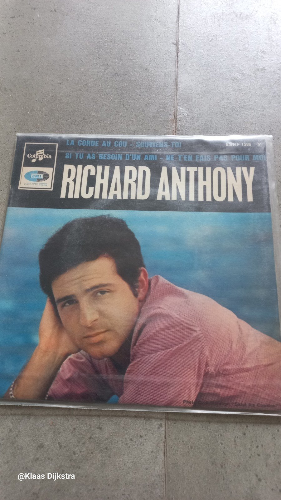 Richard Anthony - La Corde Au Cou / Souviens-Toi, Ophalen of Verzenden, Gebruikt, 7 inch, Pop